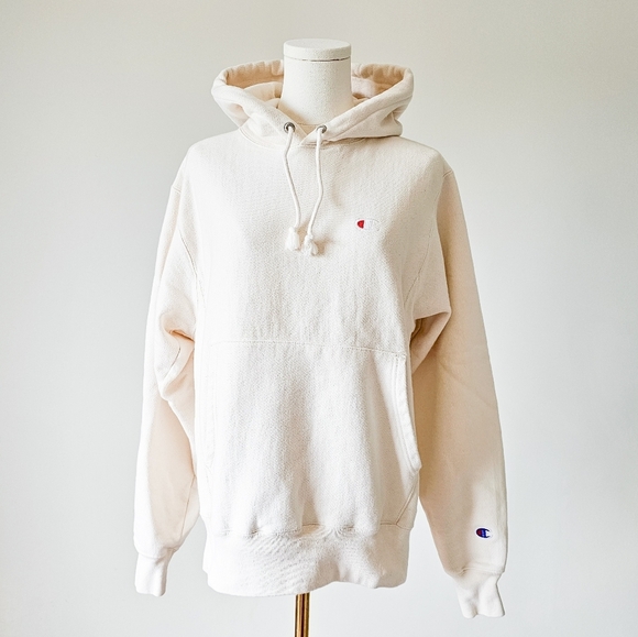 Champion Tops - Champion s  reverse weave cream hoodie